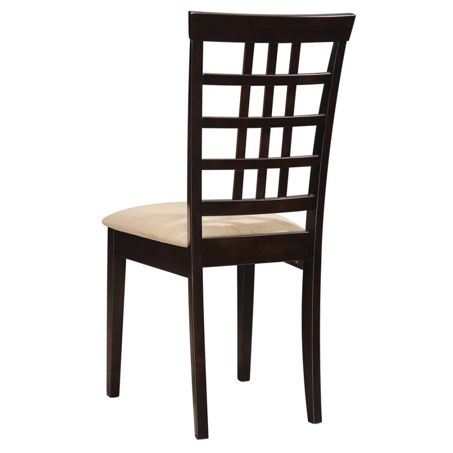 Kelso Lattice Back Dining Chairs Cappuccino (Set of 2)_7