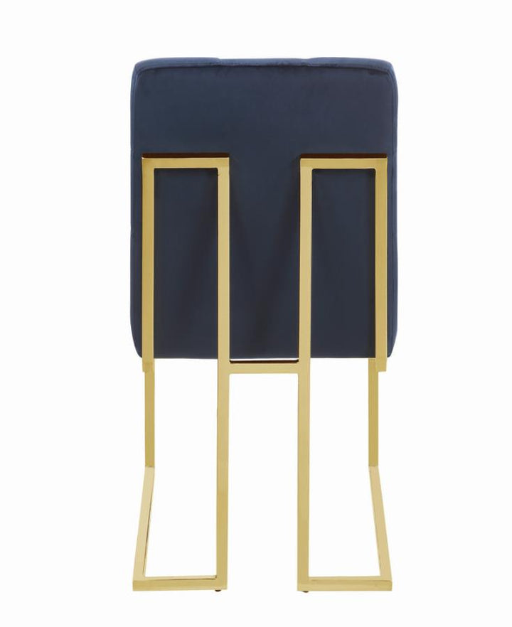 Tufted Back Side Chairs Ink Blue (Set of 2)_4
