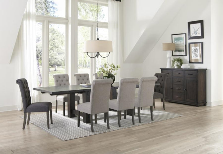 Calandra Rectangle Dining Table with Extension Leaf Vintage Java_3