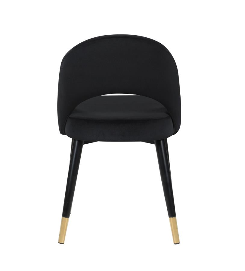 Lindsey Arched Back Upholstered Side Chairs Black (Set of 2)_3