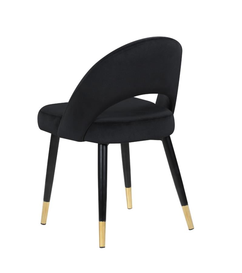 Lindsey Arched Back Upholstered Side Chairs Black (Set of 2)_4