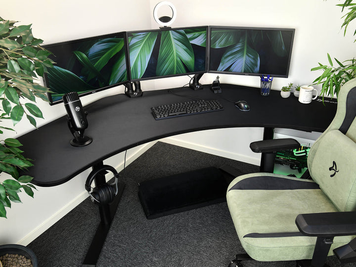 Arozzi - Arena Angelo Gaming Desk - Pure Black_4