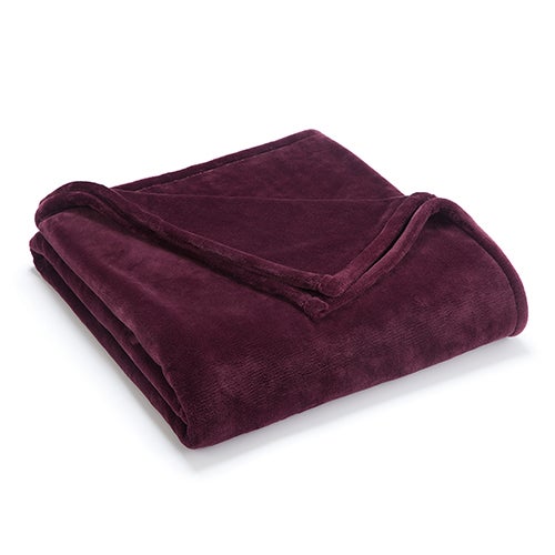 Sheared Faux Mink Blanket - Full/Queen Fig_0