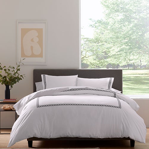 Langston Allergen-Barrier Comforter Set - Full/Queen, Charcoal Gray_0