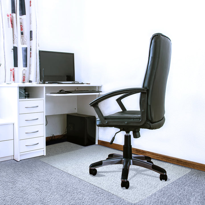 Floortex Executive Polycarbonate  Chair Mat 48" x 53" for Deep Pile Carpet - Clear_2