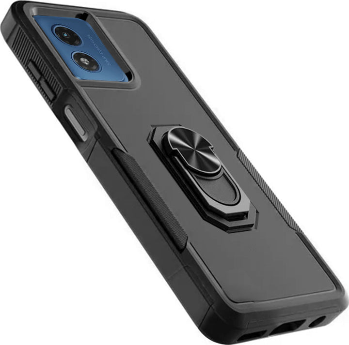 SaharaCase - ArmorPro Kickstand Case for Motorola Moto G Play (2024) - Scorpion Black_1