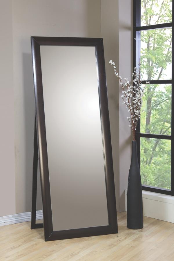 Rectangular Standing Floor Mirror Black_0