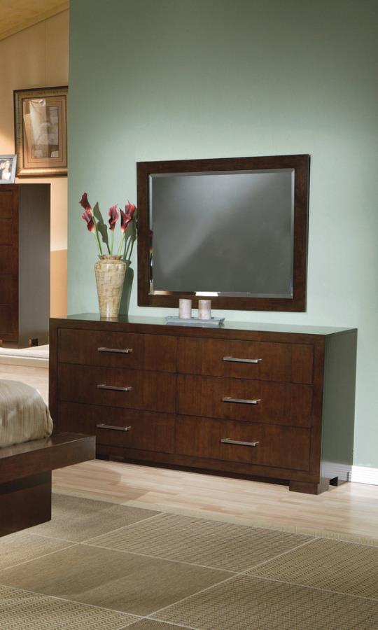 Jessica Rectangular Wall Mirror Cappuccino_1