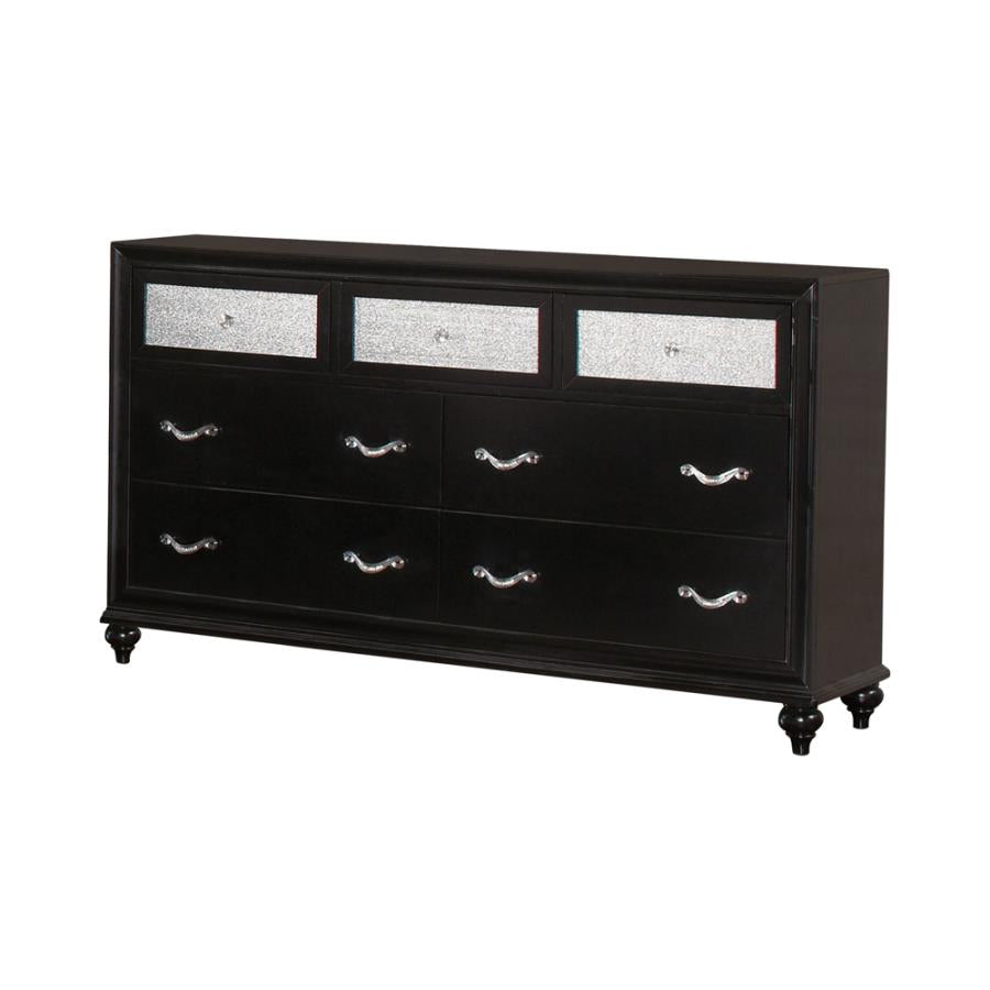 Barzini 7-drawer Rectangular Dresser Black_2