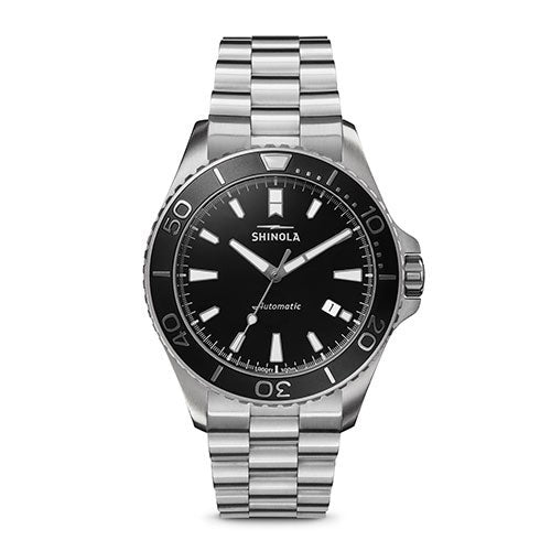 Mens' Lake Superior Monster Automatic Stainless Steel Watch, Black Dial_0