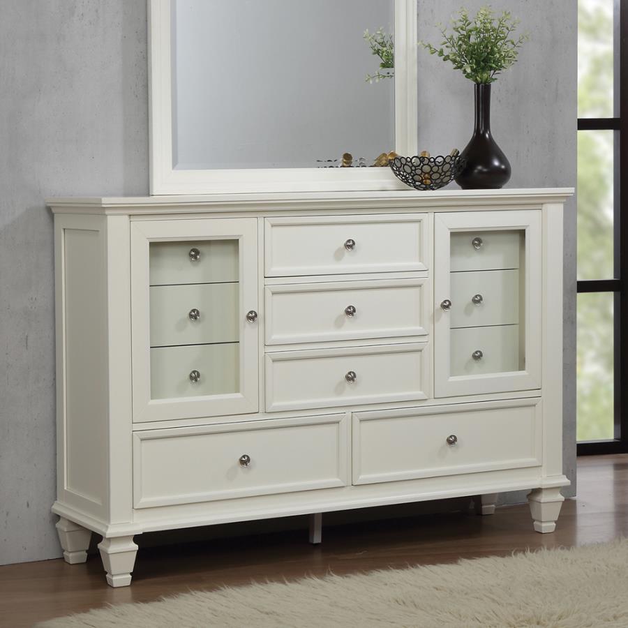 Sandy Beach 11-drawer Rectangular Dresser White_7