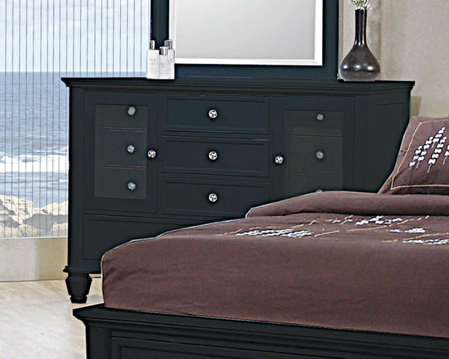 Sandy Beach 11-drawer Dresser Black_0