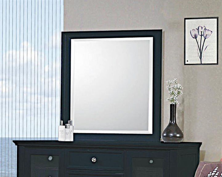 Sandy Beach Vertical Dresser Mirror Black_0