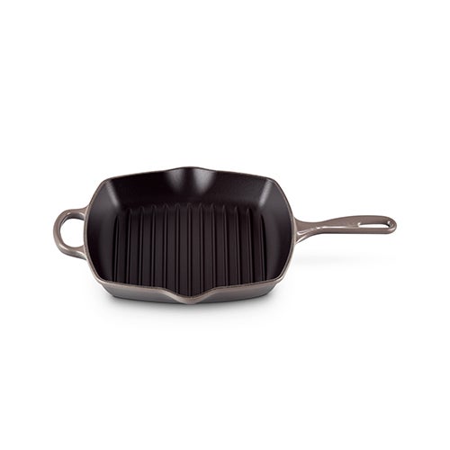 10.25" Signature Cast Iron Square Skillet Grill, Oyster_0