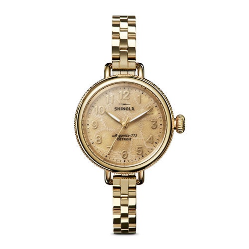 Ladies Birdy Gold PVD Stainless Steel Watch, Petoskey Dial_0
