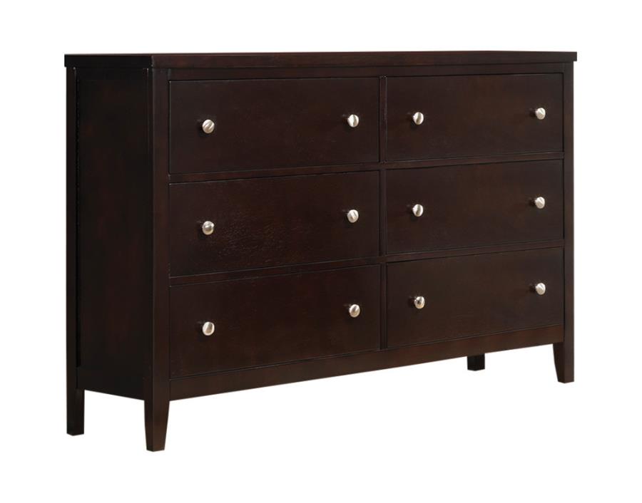 Carlton 6-drawer Rectangular Dresser Cappuccino_3