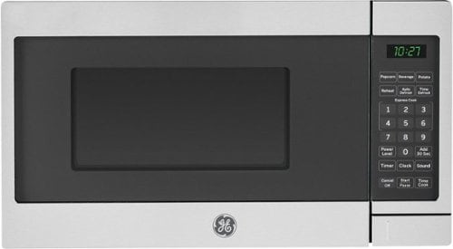 GE - 0.7 Cu. Ft. Compact Microwave - Stainless steel_0