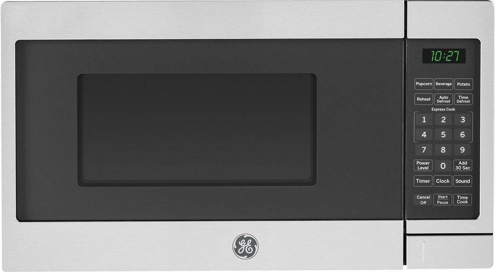 GE - 0.7 Cu. Ft. Compact Microwave - Stainless steel_1