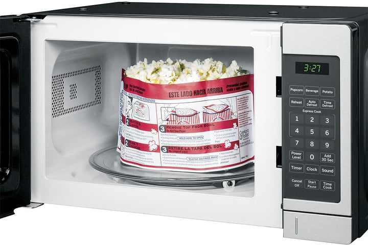 GE - 0.7 Cu. Ft. Compact Microwave - Stainless steel_2