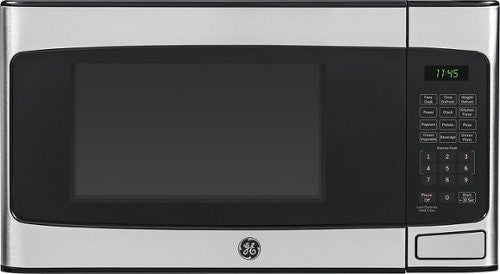 GE - 1.1 Cu. Ft. Mid-Size Microwave - Stainless steel_0