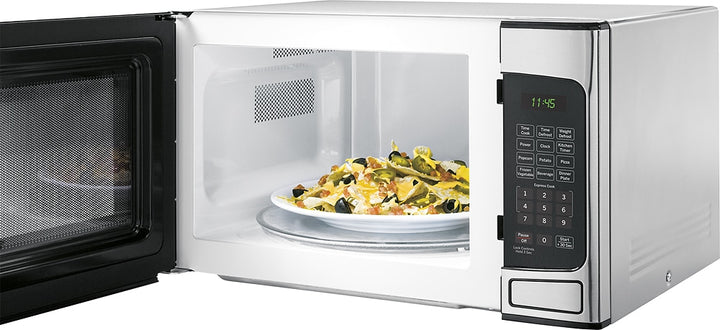 GE - 1.1 Cu. Ft. Mid-Size Microwave - Stainless steel_2