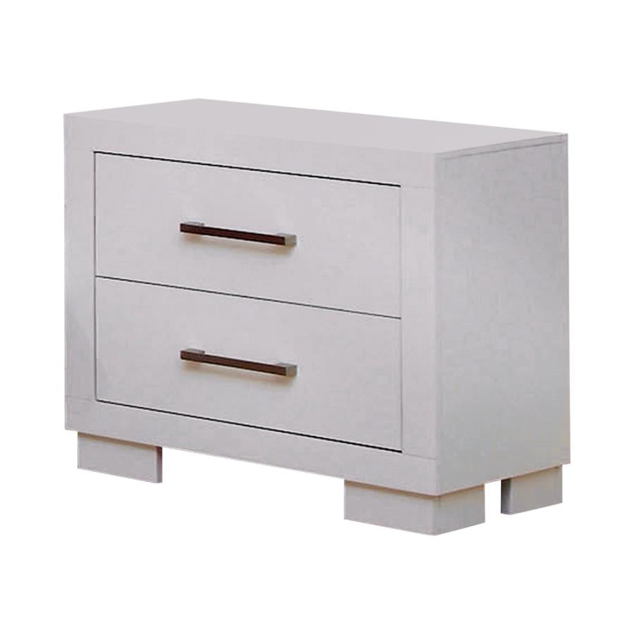 Jessica 2-drawer Nightstand White_0