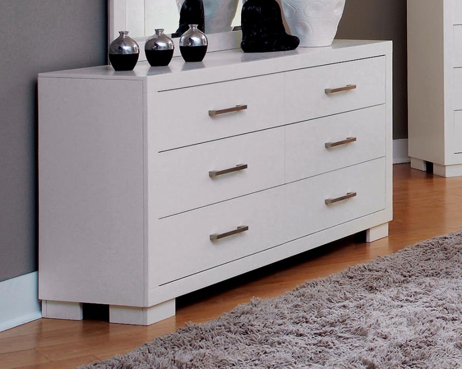 Jessica 6-drawer Dresser White_1