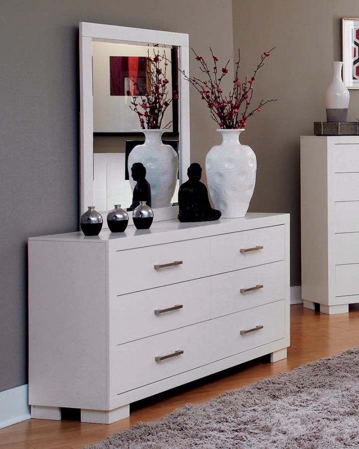 Jessica Rectangular Mirror White_1