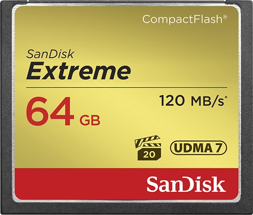 SanDisk - Extreme 64GB CompactFlash (CF) Memory Card_0