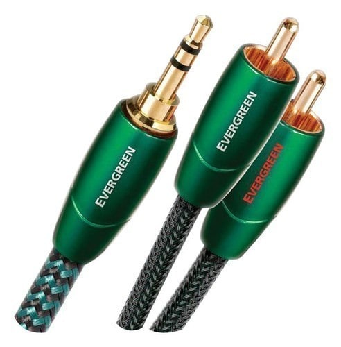 AudioQuest - Evergreen 16.4' 3.5mm-to-RCA Interconnect Cable - Green_2