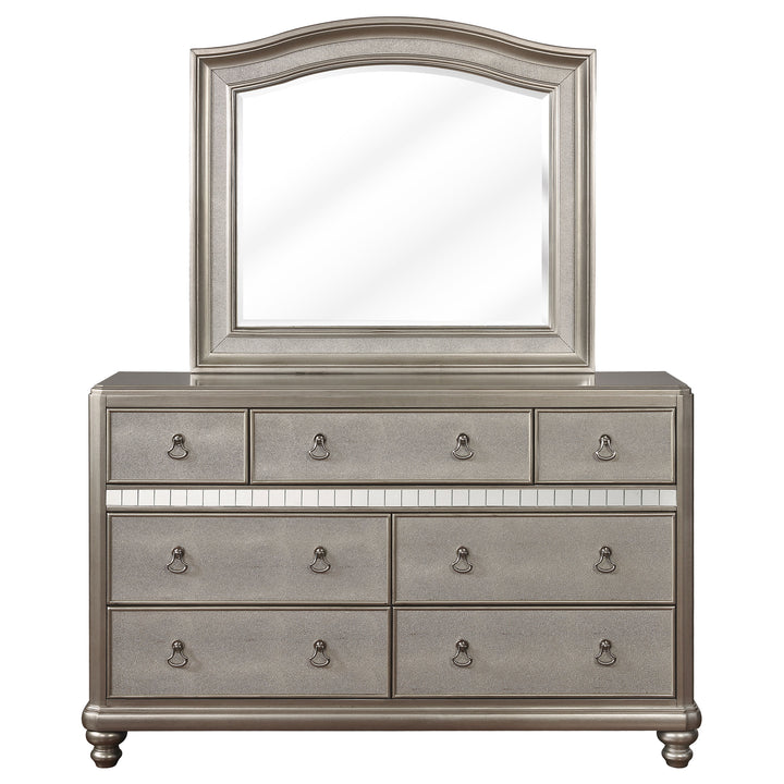 Bling Game 7-drawer Dresser with Mirror Metallic Platinum_2