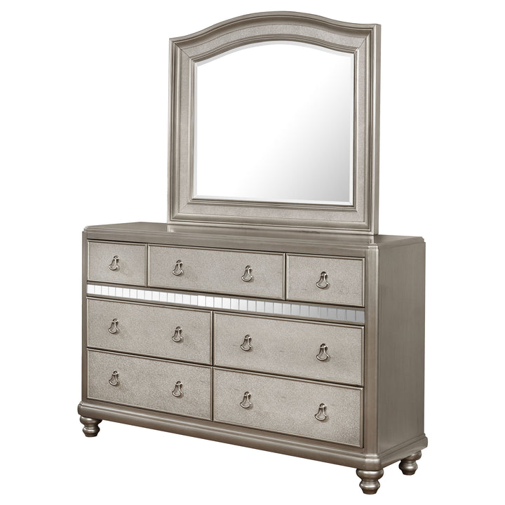 Bling Game 7-drawer Dresser with Mirror Metallic Platinum_9