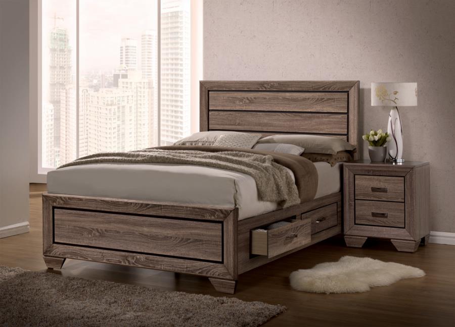 Kauffman Queen Storage Bed Washed Taupe_1