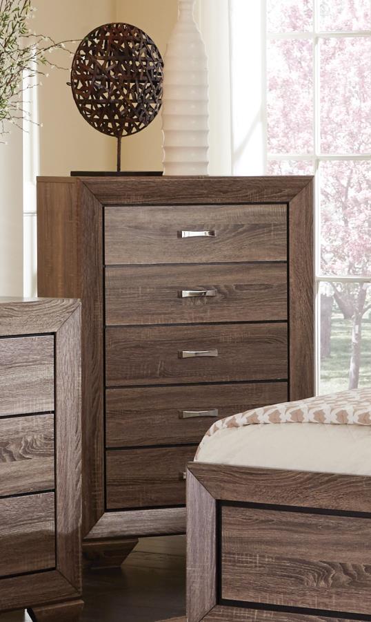 Kauffman 5-drawer Chest Washed Taupe_0