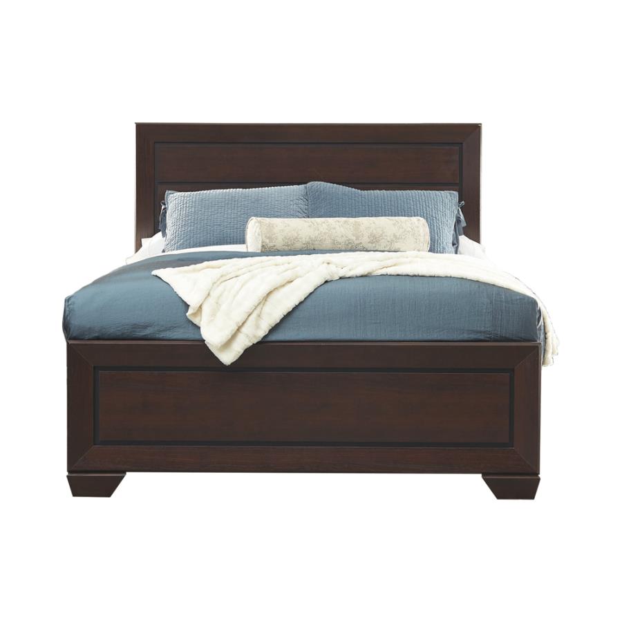 Kauffman Eastern King Panel Bed Dark Cocoa_2