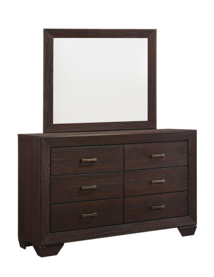 Kauffman Rectangular Mirror Dark Cocoa_4