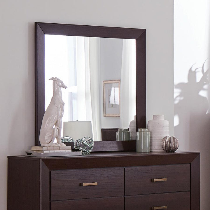 Kauffman Rectangular Mirror Dark Cocoa_2