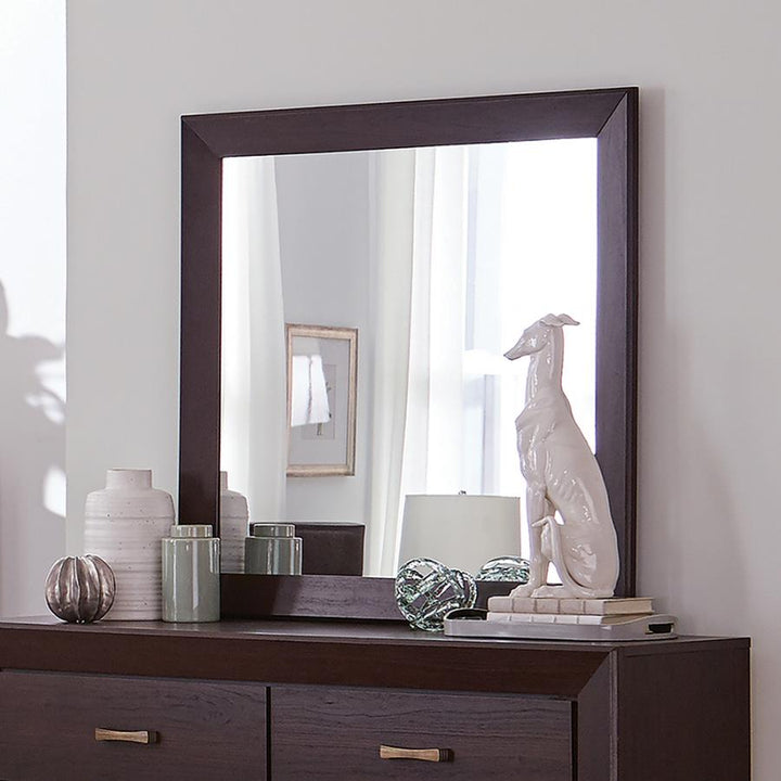 Kauffman Rectangular Mirror Dark Cocoa_1