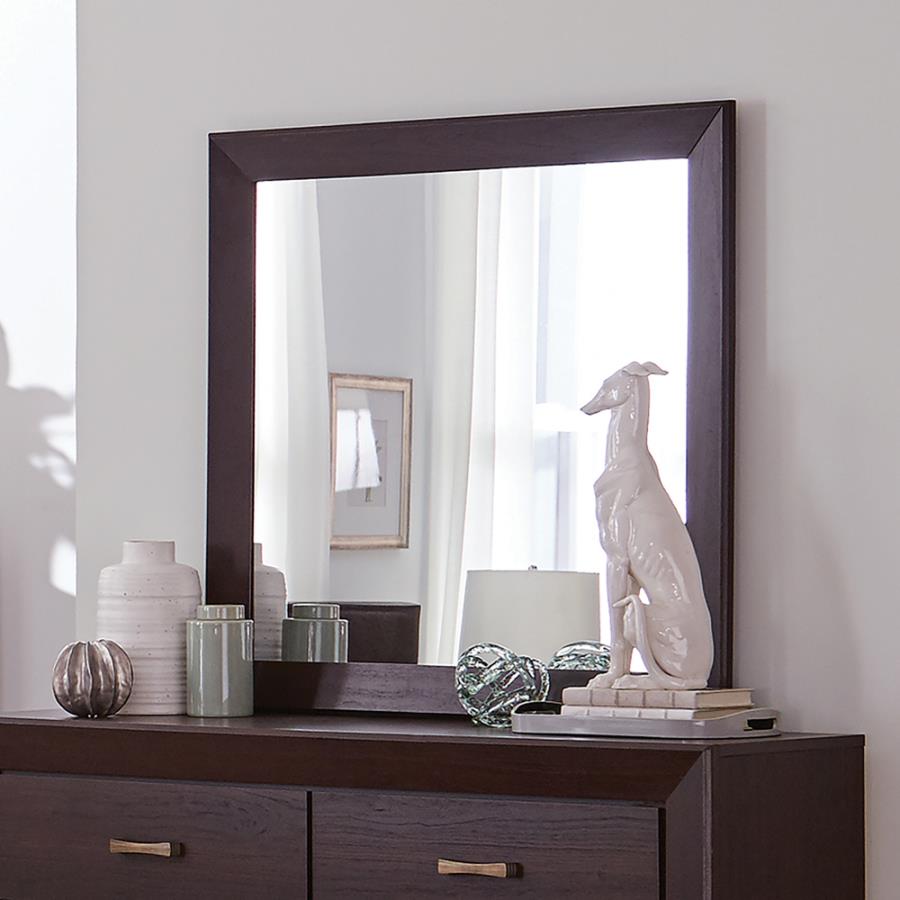 Kauffman Rectangular Mirror Dark Cocoa_0