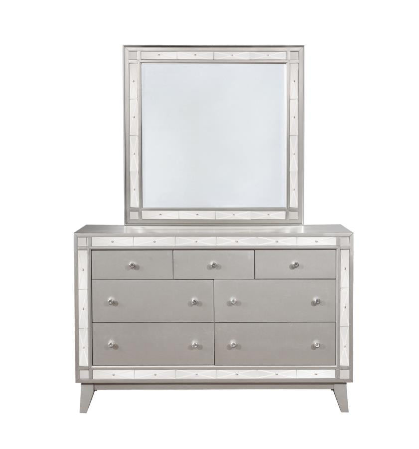 Leighton 7-drawer Dresser Metallic Mercury_11