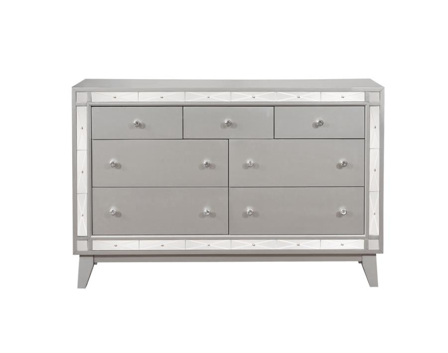 Leighton 7-drawer Dresser Metallic Mercury_5