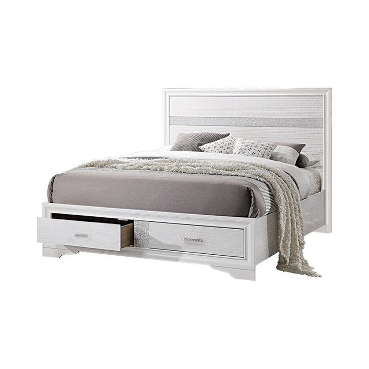 Miranda California King 2-drawer Storage Bed White_2