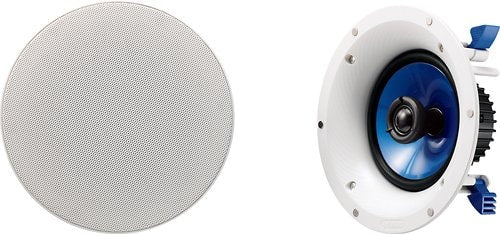 Yamaha - 6-1/2" 2-Way In-Ceiling Speakers (Pair) - White_0