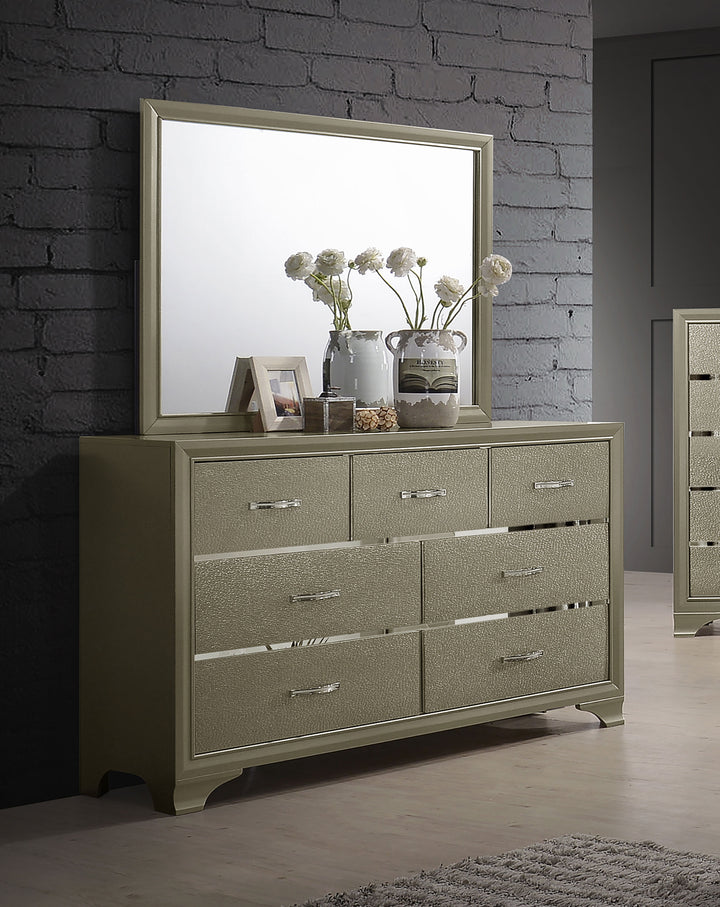 Beaumont 7-drawer Dresser with Mirror Champagne_1