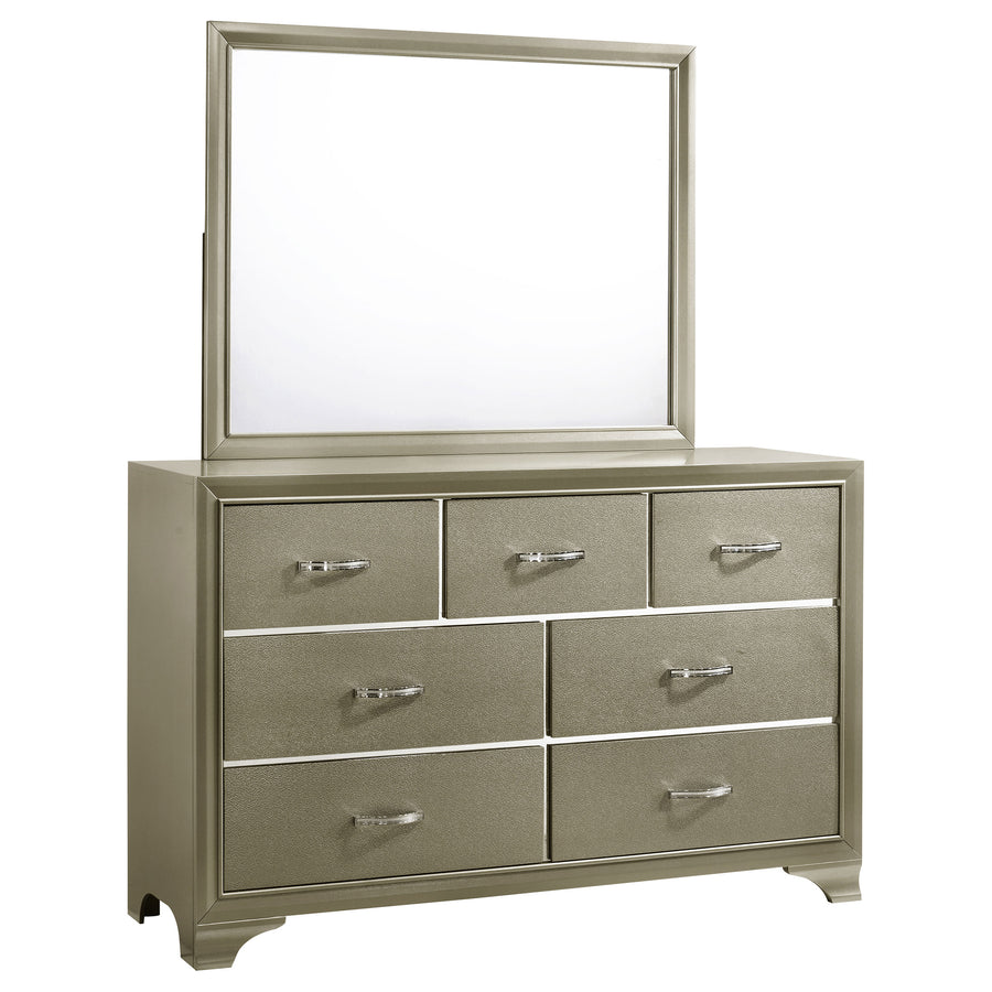 Beaumont 7-drawer Dresser with Mirror Champagne_0