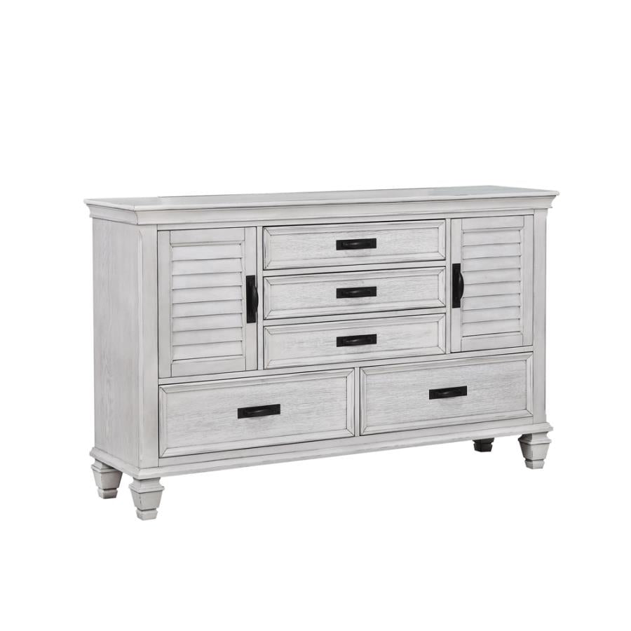 Franco 5-drawer Dresser Antique White_1