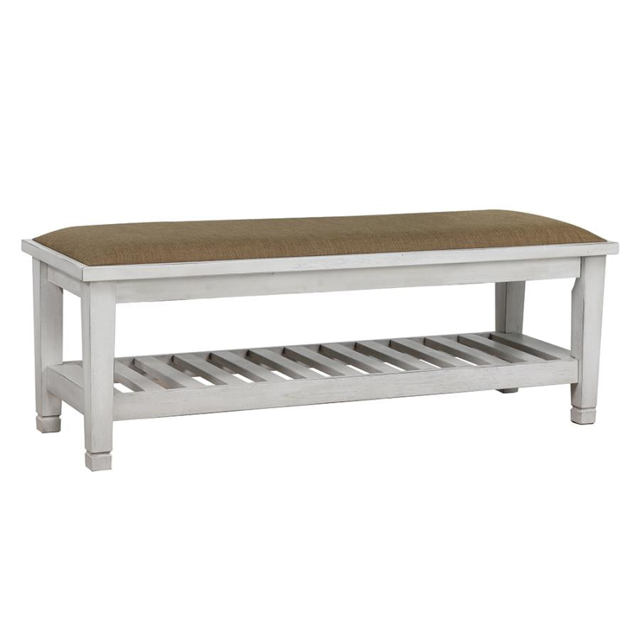 Franco Bench Brown and Antique White_0