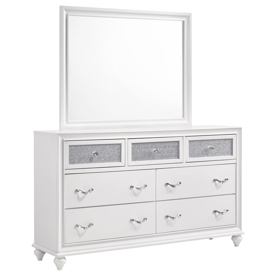 Barzini 7-drawer Dresser with Mirror White_0