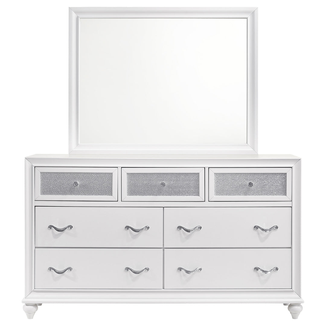 Barzini 7-drawer Dresser with Mirror White_2