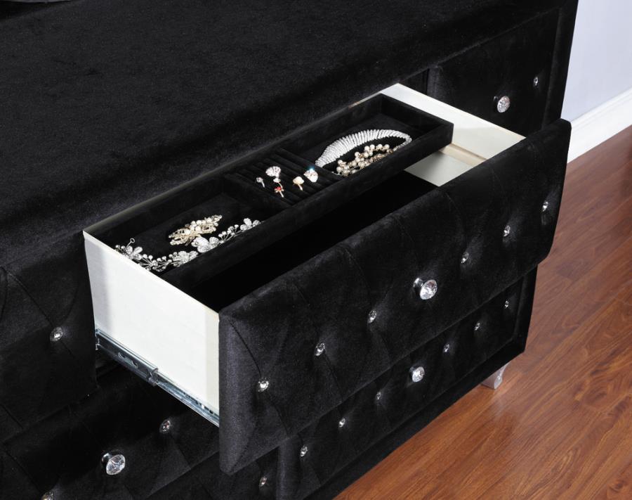 Deanna 7-drawer Rectangular Dresser Black_11